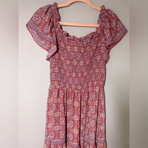 Max Studio Red Floral Maxi Dress - Size M